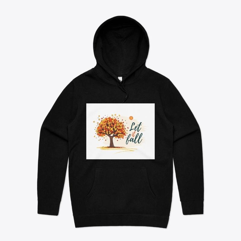 Orange and Brown Creative Simple Hoodie 